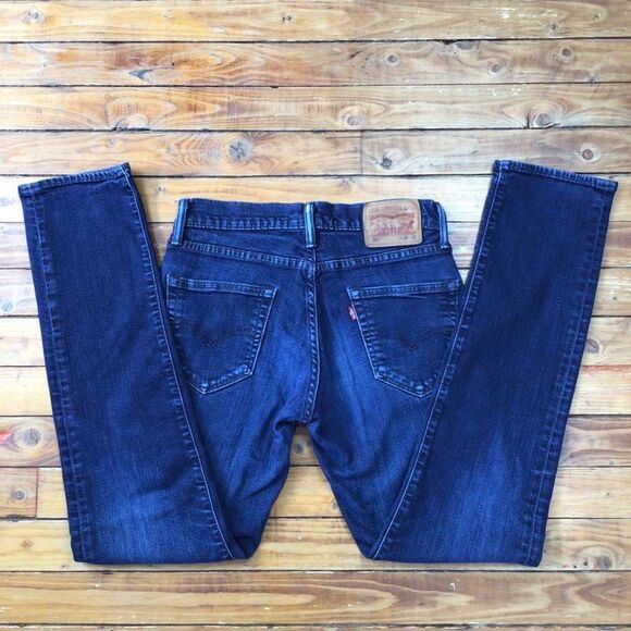 LEVIS 511 slim straight jeans 29 blue denim classic comfortable - Picture 3 of 12